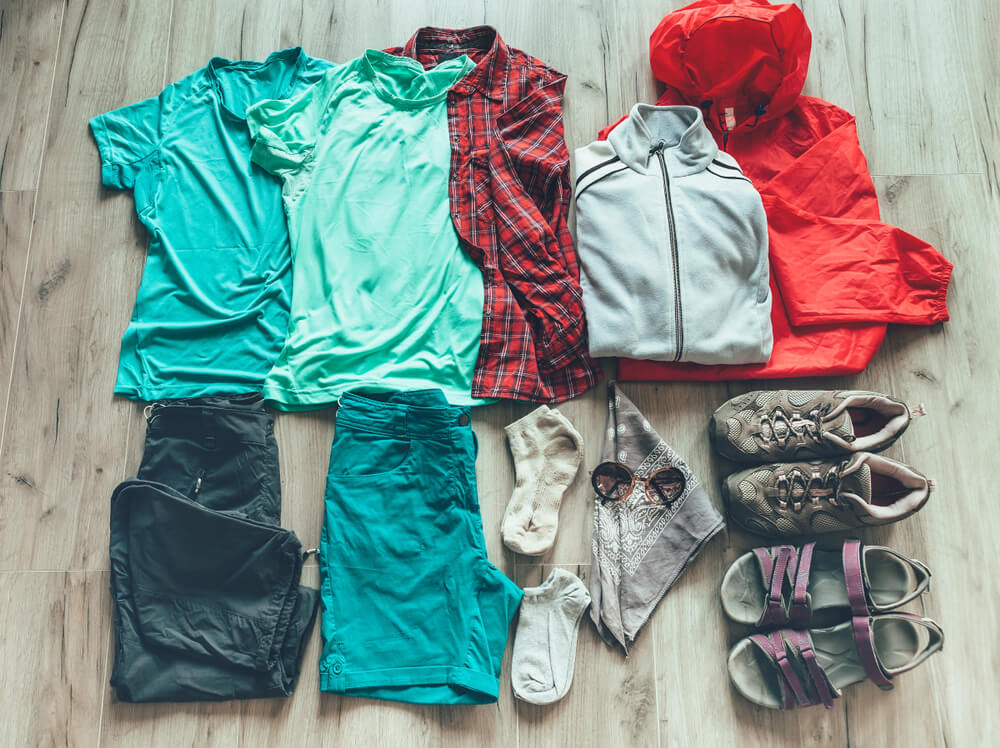 where to store clothes when camping