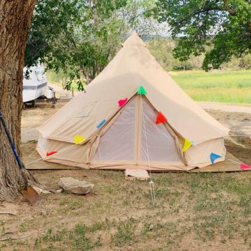 Glamcamp Breathable Canvas Bell Tent front view